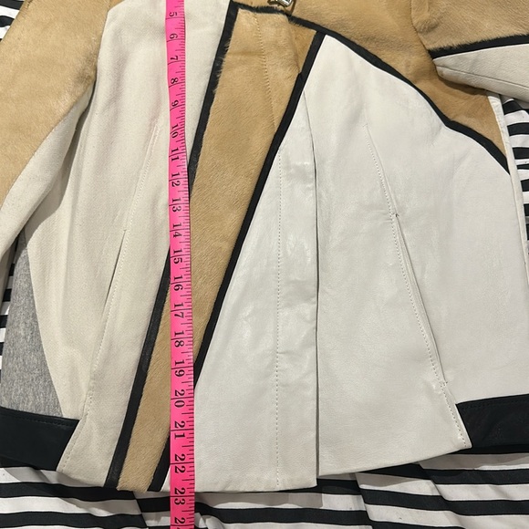 Helmut Lang Runway Argon Calf Fur,Lamb Leather,Wool jacket/coat US 0-4,P - Picture 10 of 10